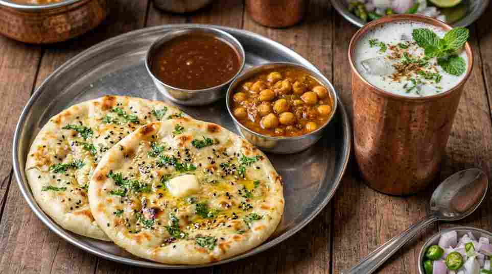 Aloo Kulcha + Chaas